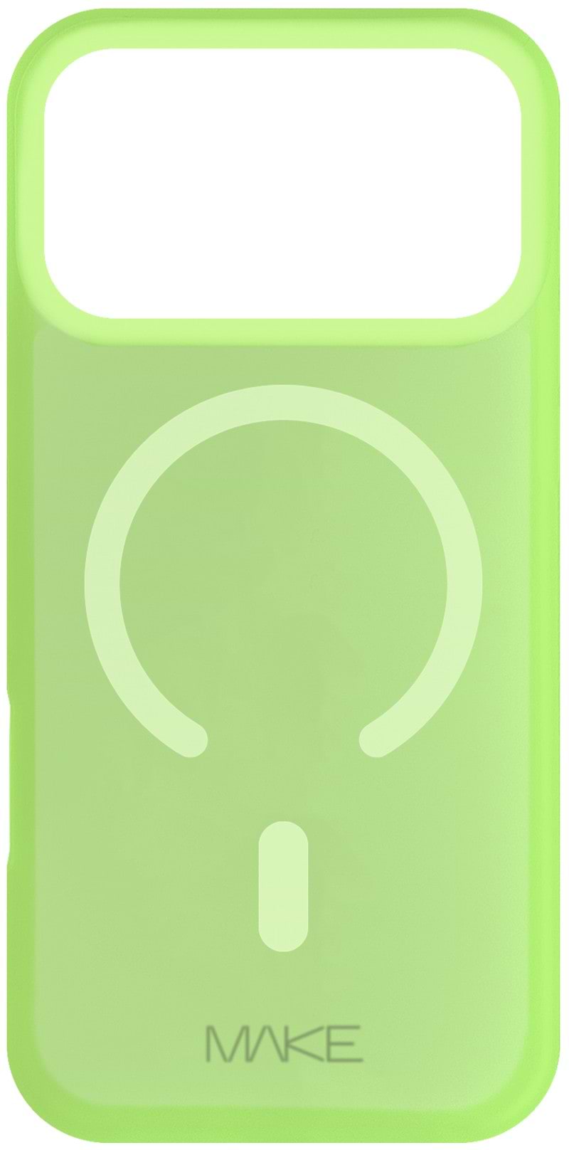 Чохол для смартфону MAKE for Apple iPhone 17 Pro Silicone Aura Magnet Fluorescent (MCLAM-AI17PFS)